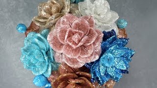 "Сновидение". Урок 8 - Посадка + мини-букеты из бисера / "Dream". Lesson 8-Planting + mini-bouquets