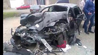28 fevralda Lənkəranda ağır qəzada 4 nəfər yaralanıb (Ланкон/Ленкорань/Lankaran)