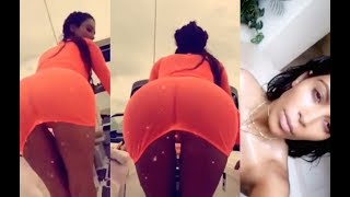 Kim Kardashian TWERKING her BOOTY in swimsuit (Full Snapchats)