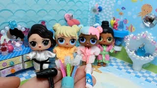 Куклы  ЛОЛ  и ВАННАЯ КОМНАТА. Как сделать зубную щётку и фен для кукол LOL SURPRISE своими руками.