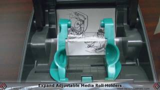 Loading Media In The Zebra GK420t Thermal Transfer Printer