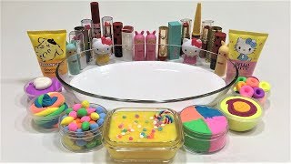 Mixing Makeup and Clay into Slime !!! Relaxing Slimesmoothie Satisfying Slime Videos #114