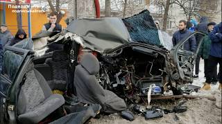 11.01.2020г Жуткая смертельная авария в Нижнем Новгороде. Один человек погиб,один человек пострадал