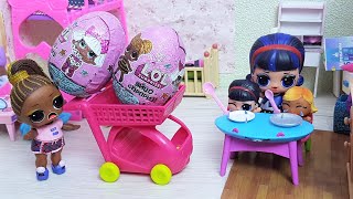КИНДЕРЫ КУПИЛА, А ЕДУ ЗАБЫЛА! КУКЛЫ ЛОЛ СЮРПРИЗ МУЛЬТИКИ с игрушками куклы для детей