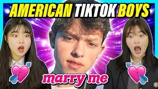 Korean Teens React To Top5 American TikTok Boy Stars (ft . Payton Moormeier)