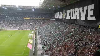 Gladbach gegen Augsburg Feier, Fans, Choreo, Saisonfinale