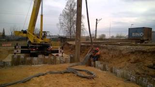 Погружение шпунта пгт Нахабино