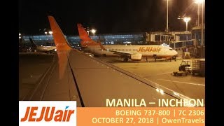JEJU AIR BOEING 737-800 MANILA TO INCHEON - Surviving the Red Eye Flight