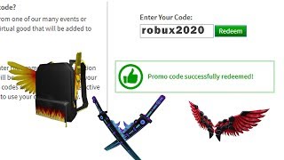 ?NUEVOS PROMOCODES QUE TE DAN ITEMS QUE VALEN ROBUX - ROBLOX (FUNCIONANDO 2020)??