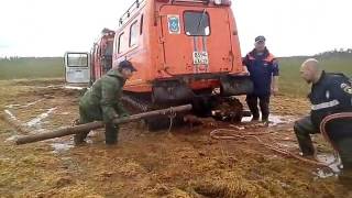 Вездеход КИПАЧЬ 6х6 - Спасение BV-206 ЛОСЬ.