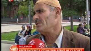 Halk-Recep Tayyip Erdogan Referandum Evet MI? Hayir MI? Erzurum-Türküola Minareci-Beyaz Tv-5