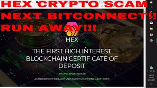 Hex Cryptocurreny Scam Coin Hex Crypto Price Exchange Scam Review
