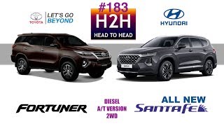 H2H #183 Hyundai ALL NEW SANTA FE vs Toyota ALL NEW FORTUNER