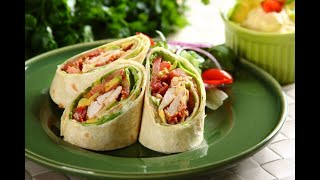 Przepis - Wrap BLT z soczystym kurczakiem (przepisy kulinarne Przepisy.p