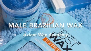 Male Brazilian wax demo with Andy Rouillard - full treatment