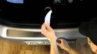 Наклейка на задний бампер для Toyota Yaris (Тойота Ярис) Toyota Vitz (Тойота Витц)