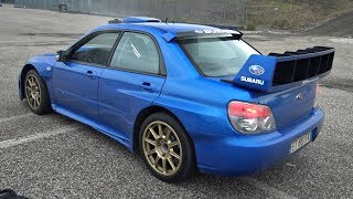 Street-Legal Subaru Impreza S12 WRC Replica Doing AWD Donuts, Revs & Accelerations!