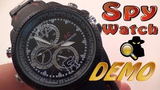 8GB Waterproof Spy Watch Hidden Camera - FULL DEMO