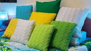 СТОП-ХЛАМ!!! Подушка за 5 МИНУТ из старого свитера
