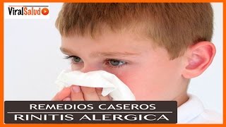Remedios Caseros para la Rinitis Alérgica