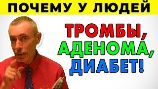 ПОЧЕМУ У ЛЮДЕЙ ТРОМБОЗ, АДЕНОМА, ДИАБЕТ! Островский. Фруктоза, простатит, мандарины. целитель