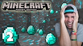 ¿ DIAMANTES EL PRIMER DIA ? | Minecraft Pocket Edition | Episodio 2