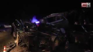 видео, снятое на месте ДТП под Ханты-Мансийском сотрудниками МЧС