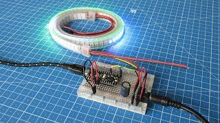 Physical computing/LED tutorial - Programmable APA102C RGB LED strip using FastLED