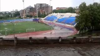 Потоп после дождя в Рязани
