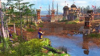 American Revolution Troops at WAR, British Invasion  | Age of Empires III Gameplay