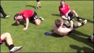 Best Football Prank Ever 2011 Professional Players Kiss on the Butt | football prank