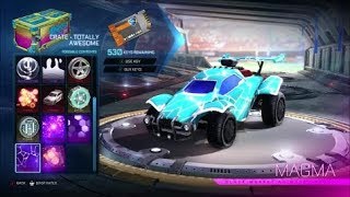 ALL ITEMS IN THE NEW TOTALLY AWESOME CRATE! (ROCKET LEAGUE NEW CRATE SHOWCASE)