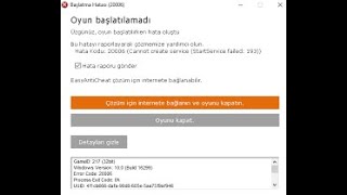 Fortnite Oyun Başlatılamadı Hata Kodu:2006.Çözümü
