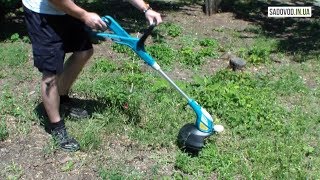 Электротриммер Sadko ETR-600 в работе
