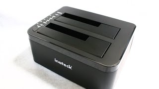 開封レビュー : USB3対応 2ベイHDDスタンド「inateck Docking Station」
