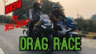 Drag Race | Apache RR 310 vs Pulsar RS 200 | ft Rough Rider Azam ||Meetup||