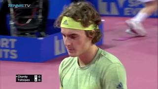 Jeremy Chardy & Stefanos Tsitsipas brilliant shots & match point | Montpellier 2018