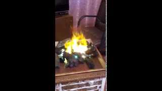 Пламя из пара огонь самодельный камин своими руками  искусственный огонь fake flame the fake fire