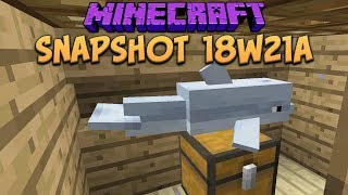 Minecraft 1.13 Snapshot 18w21a Dolphins Lure You To Treasure?