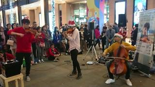 天籟小提琴家 林子安 #耶誕夜限定快閃音樂會《Back 弦樂四重奏》信義區香堤廣場 2019/12/24 平安夜