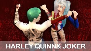 HARLEY QUINN & JOKER - SUICIDE SQUAD - SIMS 4