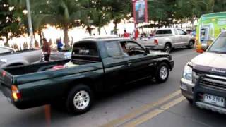 Jomtien_Beach_Road. Поездка на Тук-туке по Джомтьен Бич Роад
