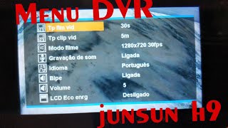 Menu DVR junsun H9