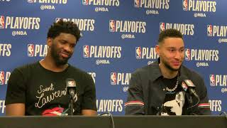 Joel Embiid & Ben Simmons Game 2 Post Game Interview 4/15/19