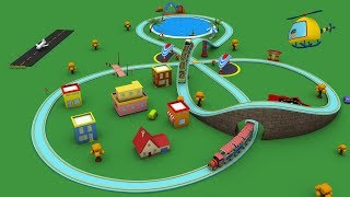 Trains for children - cartoon for kid - choo choo train - kids railway - Toy Factory cartoon