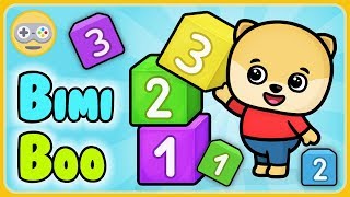 Учим цифры для детей - Состав числа от 1 до 10 - Учимся считать с щенком Бими Бу * мультик игра
