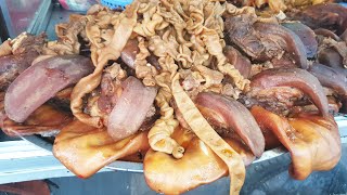 Cambodian Street Chopped Meat Stall, Popular Street Chopped Meat, Cambodian Street Food 2020