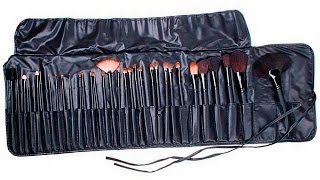 pro Кисти 32 шт + Чехол для макияжа визажа посылка покупка с китая aliexpress