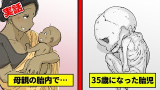 【実話】母親の胎内で…35歳になって産まれた胎児…【漫画動画】