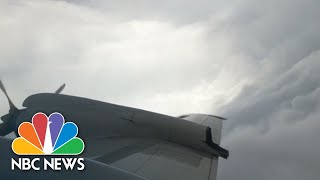 Hurricane Hunter Aircraft Flies Into The Eye Of Florence | NBC News